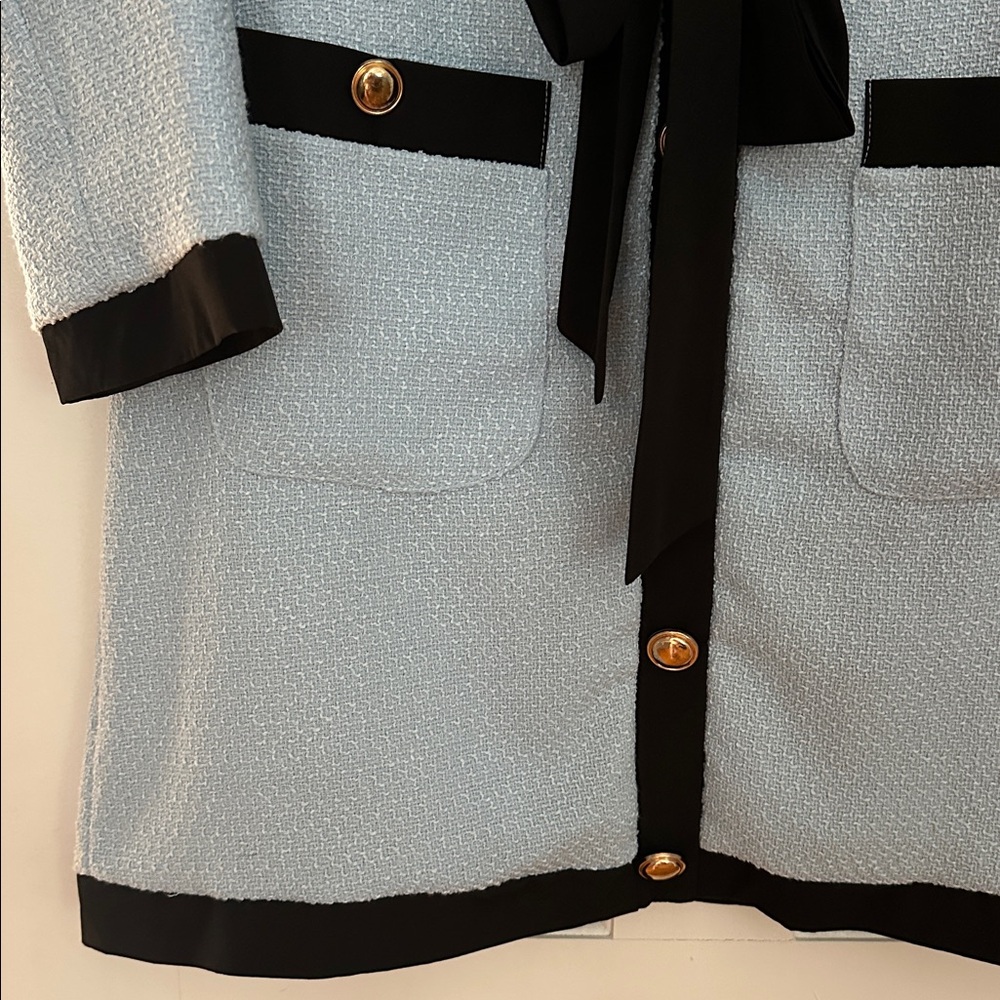 Blue Coco Tweed Dress - size M - TAGS CUT OFF - Picture 5 of 8